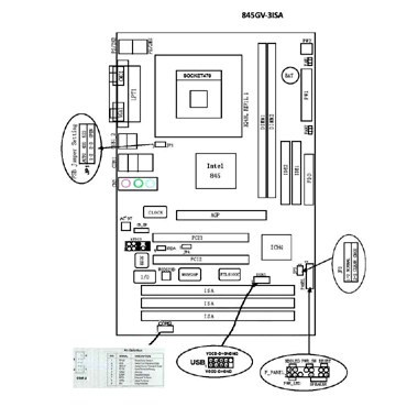 ISA Motherboard 845GV